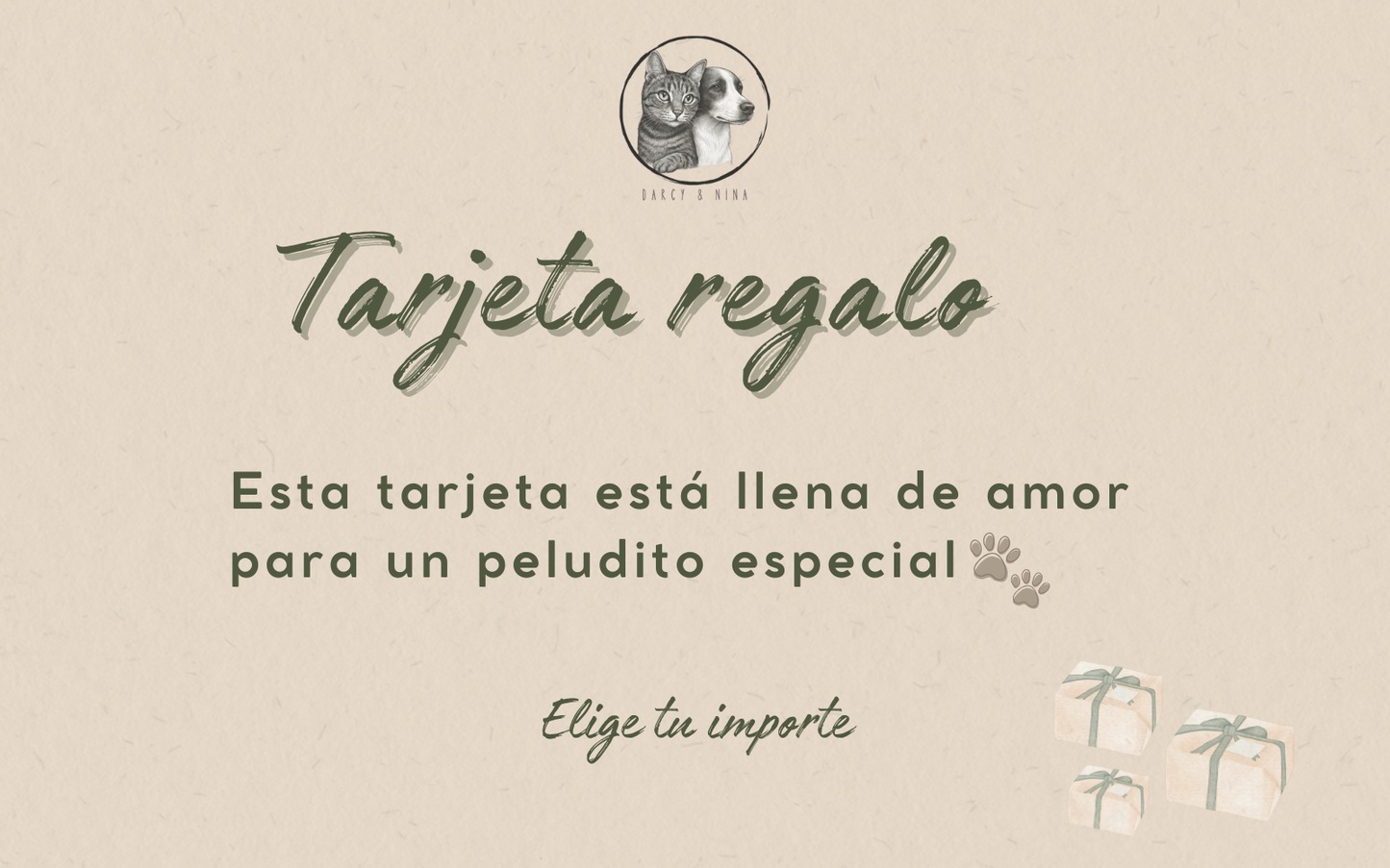 Tarjeta regalo Darcy & Nina🎁
